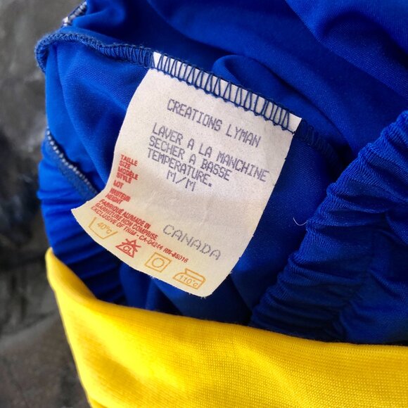 Creations Lyman Blue Yellow Marching Band Parade Costume M Made in Canada No Hat - Picture 5 of 6